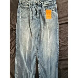 American Eagle Jeans Men's Relaxed Straight Fit Size 32x36 Distressed Style